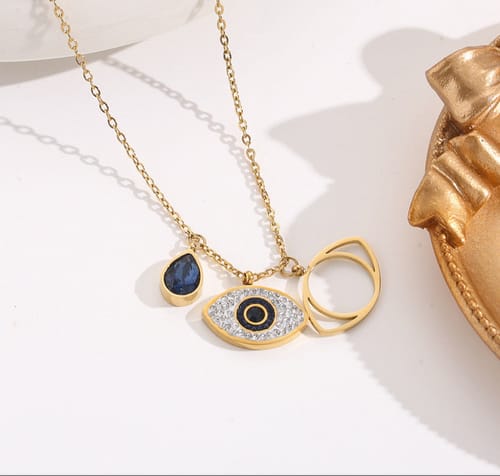 Evil Eye Anti Tarnish Necklace