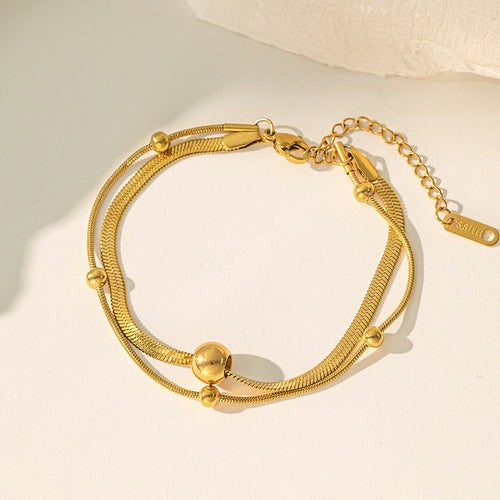Snake Pearl Luxe Anti Tarnish Bracelet