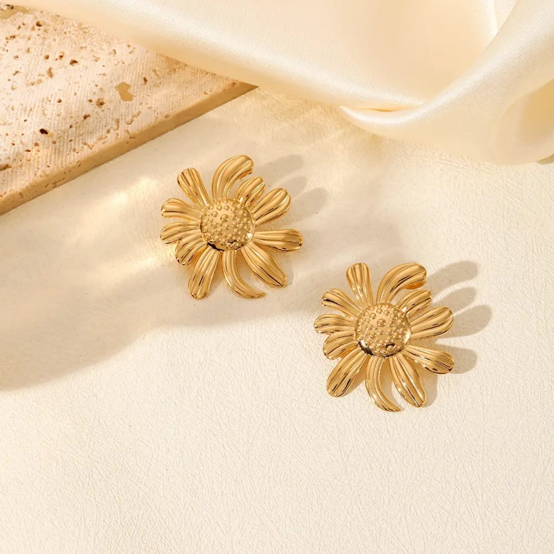 Sunflower Anti Tarnish Earings