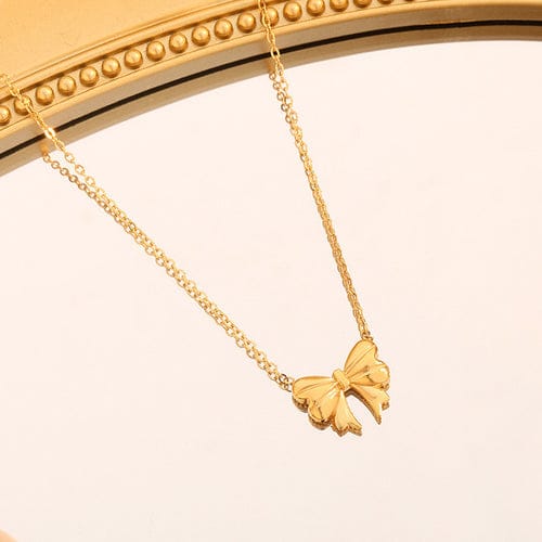 Bow Anti Tarnish Necklace