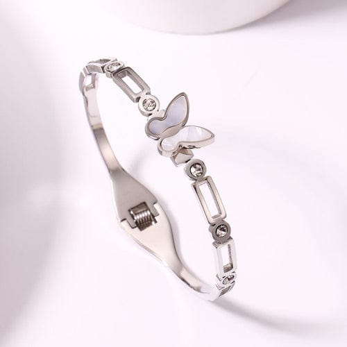 Silver Butterfly Anti Tarnish Bracelet