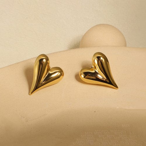 Elegant Heart Anti Tarnish Earrings