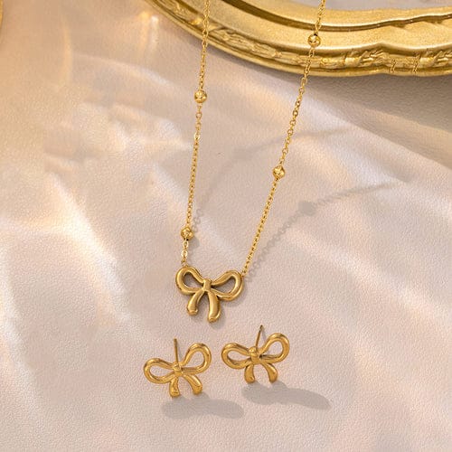 Amora Bow Anti Tarnish Necklace