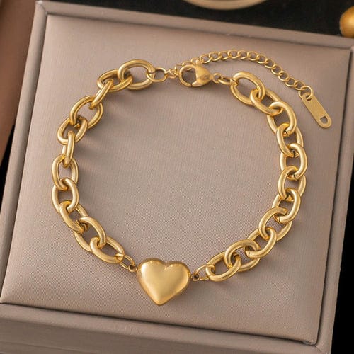 Heart Chain Bracelet