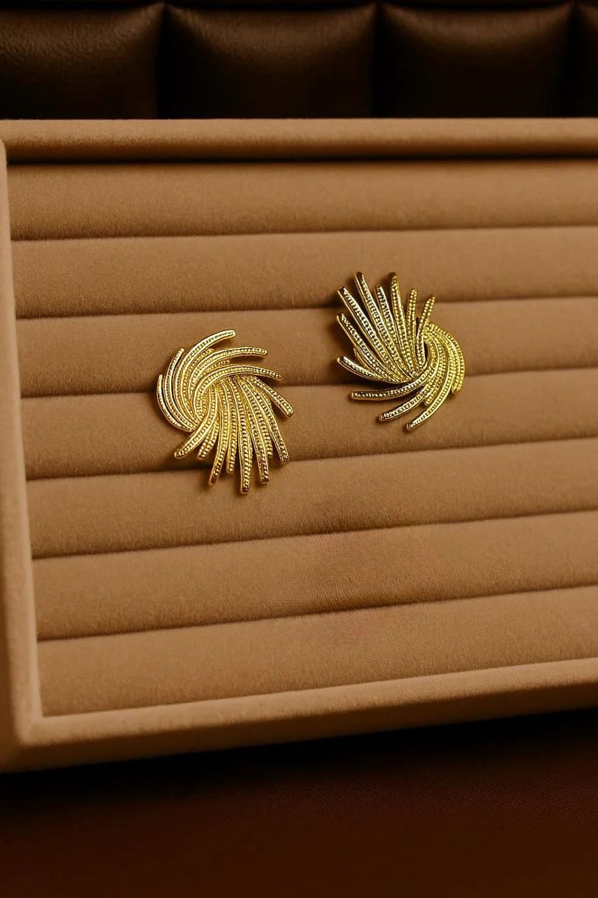 Aurelia Swirl Korean Stud Earings
