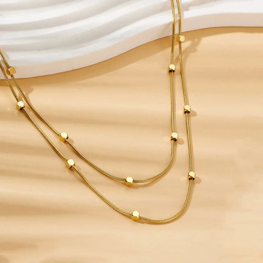 Multi Mini Cubic Anti Tarnish Necklace