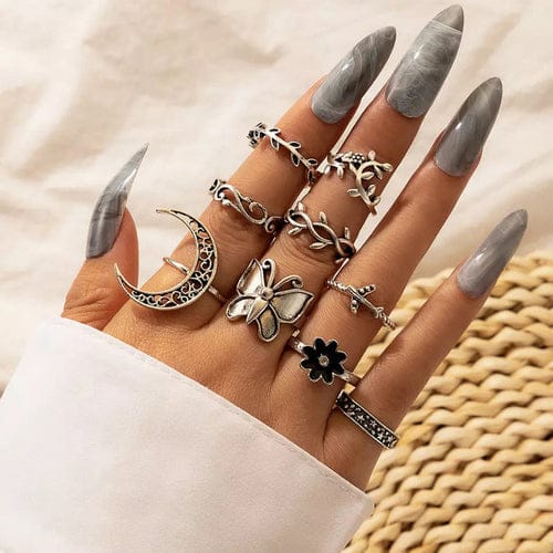 Moonlit Rings Combo Set