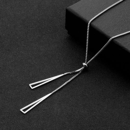 Silver Dropping Anti Tarnish Necklace