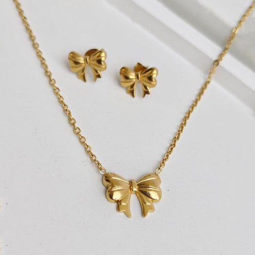 The Bow Anti Tranish Necklace Set