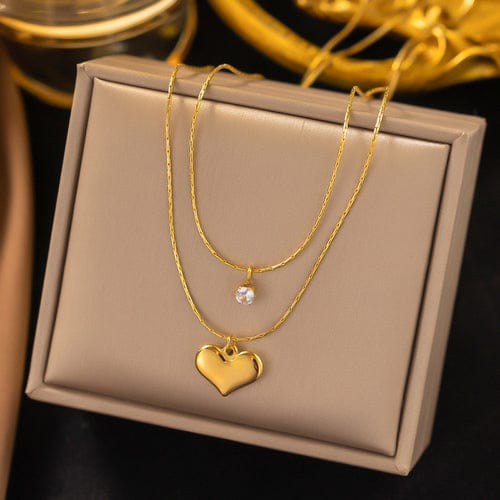 Bold Heart Anti Tarnish Necklace