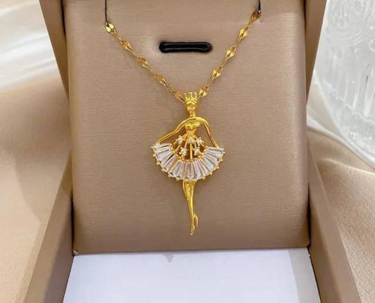 The Dancing Girl Anti Tarnish Necklace