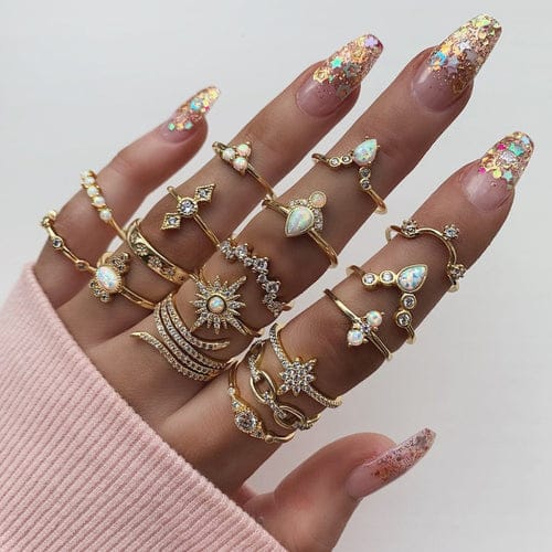 The Charm Rings Combo Set