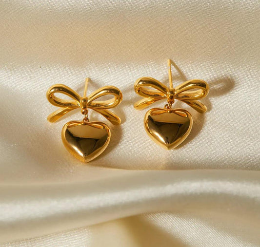 Tactile Heart Anti Tarnish Earring