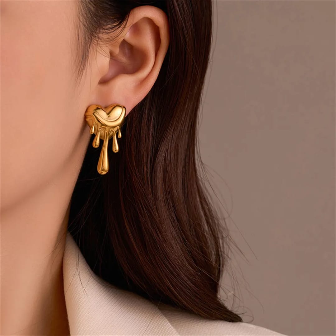 Melting Heart Anti Tarnish Earings