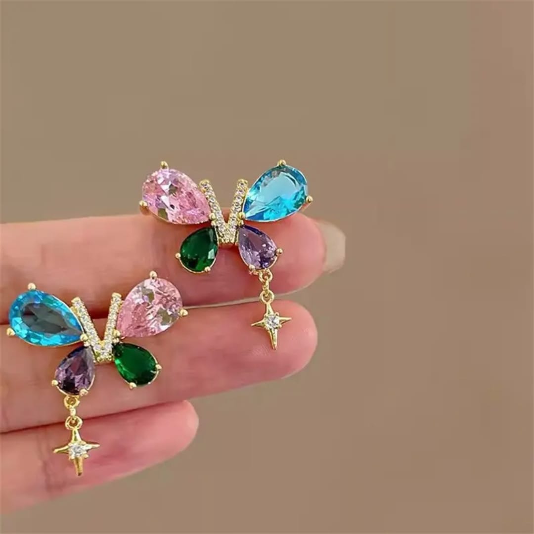 Multi Colour Transy Korean Earings