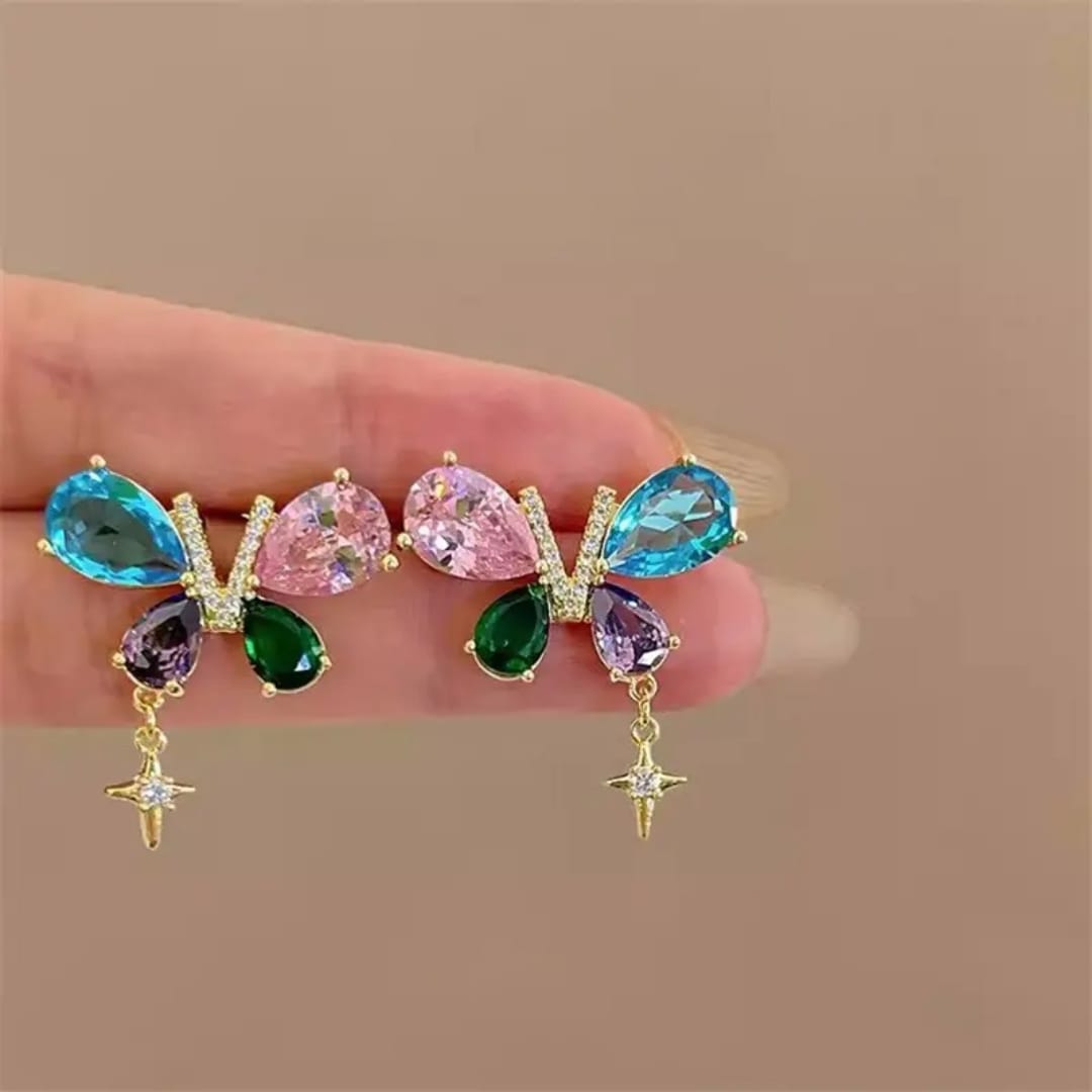 Multi Colour Transy Korean Earings