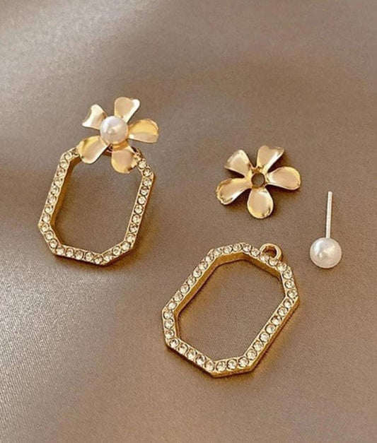 Artistic Flower Cut Earings