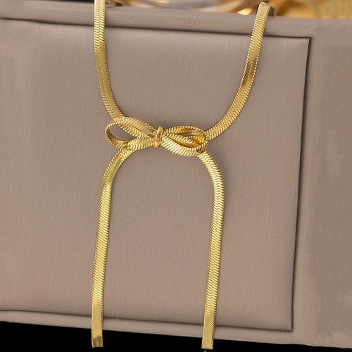 Love Bow Anti Tarnish Necklace