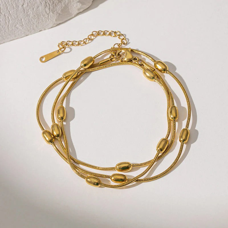 Triple Strand Anti Tarnish Bracelet