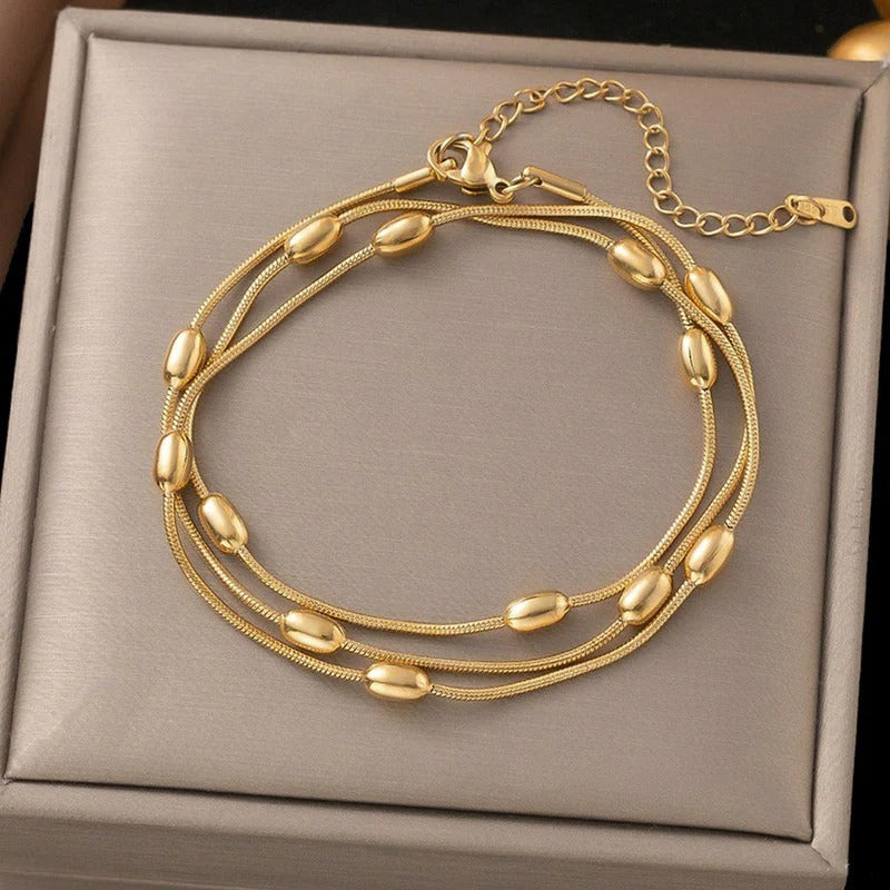Triple Strand Anti Tarnish Bracelet
