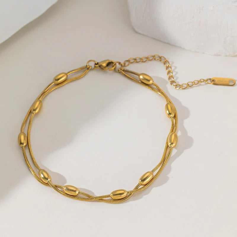 Triple Strand Anti Tarnish Bracelet