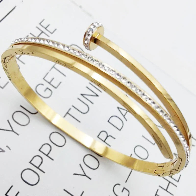 Nail Charm AD Studded Bracelet