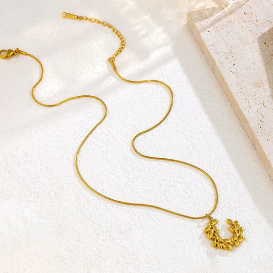 Crescent Moon Themed Anti Tarnish Necklace