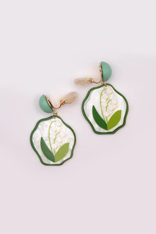 Fresh Green Korean Earings